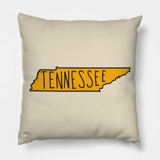 The State of Tennessee - Orange Pillow