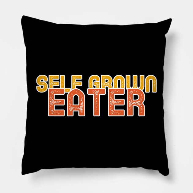 Grow Your Own Food Vintage Look Pillow by Feminist Foodie