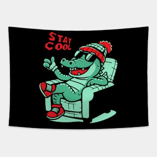 Alligator Stay Cool Tapestry