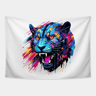 Panther Animal Freedom World Wildlife Wonder Abstract Tapestry