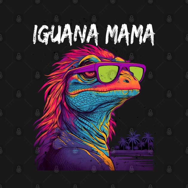 Iguana Mama Synthwave by Obotan Mmienu