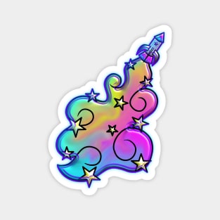 Rocket Rainbows (Dreams) Magnet