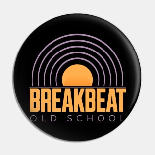 BREAKBEAT  - Old School Records (purple/orange) Pin