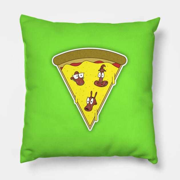 Rocko's Modern Life/ Pizza mashup Pillow by meganther0se