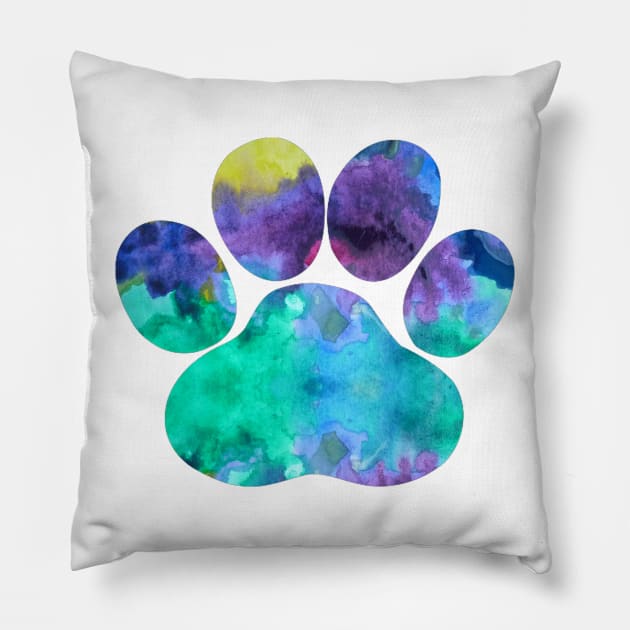 Dog Paw Pillow by BittenByErmines