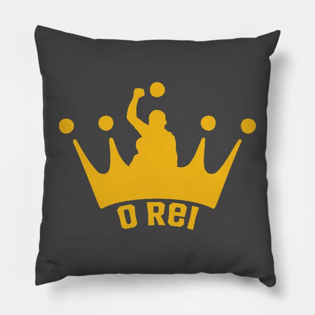 Rest In Peace Pele - O Rei Pillow by TeeForFootballFans