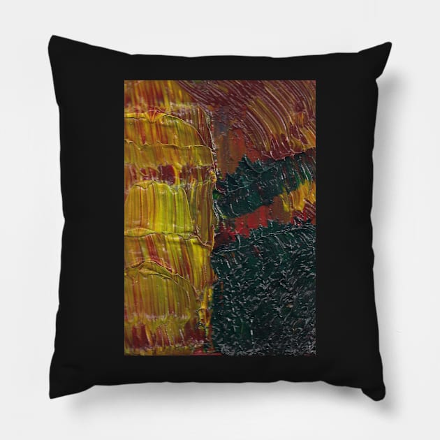 Oil Abstract Texture Art Pillow by acrylicpainterr