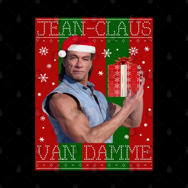 Jean Claus Van Damme Christmas Knit by joeysartworld