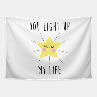 You light up my life, gold star Tapestry