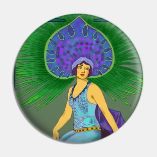 Poster Girl (sage) Pin