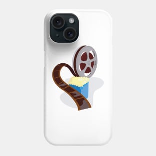 Movie Reel with Popcorn Retro Phone Case