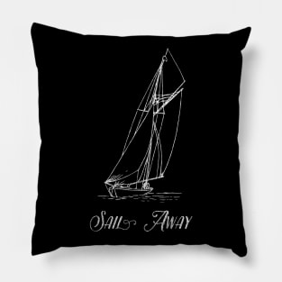 Sailing Boat to Sail Away Pillow