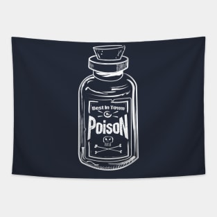 Poison bottle white Tapestry