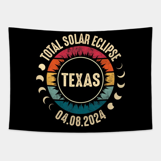Total Solar Eclipse 2024 Texas Tapestry by Diana-Arts-C