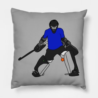 Field Hockey Goalie Blue 2 Pillow