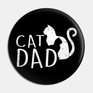 Cat Dad T-Shirt Funny Cat Daddy Father Day Gift Pin