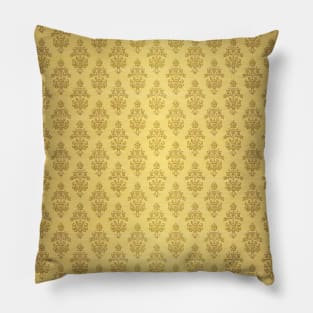 Golden Haunted Mansion Wallpaper Pillow