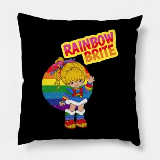 Rainbow brite t-shirt Pillow