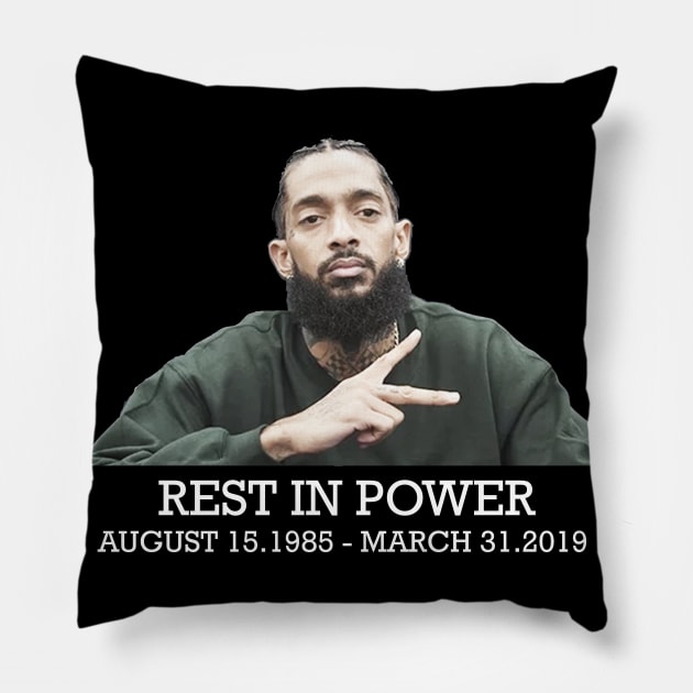 Nipsey Hussle Pillow by Yaman