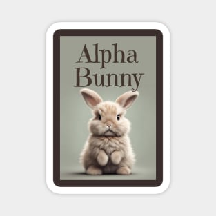 Alpha Bunny Magnet