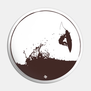 Texas Style Lone Surfer Pin