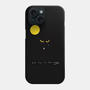 The Cat Fly To The Moon. Phone Case