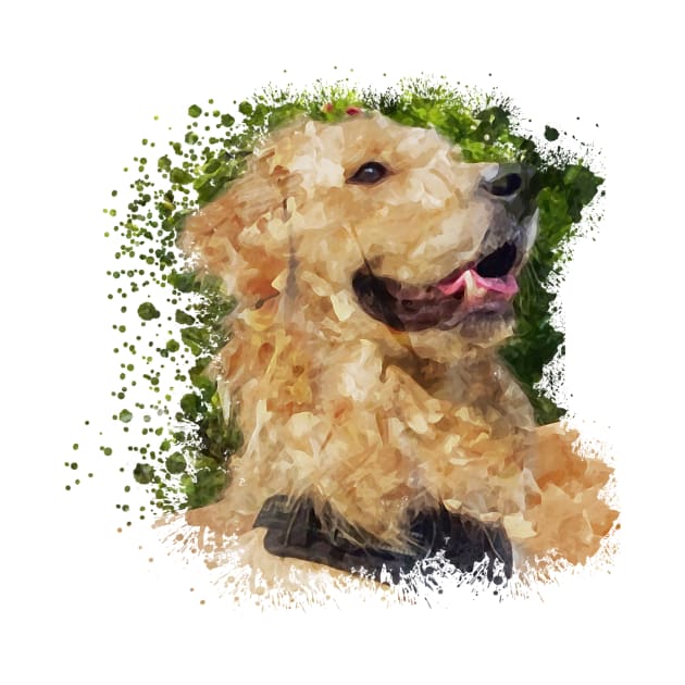 Golden Retriever dog by Ginstore