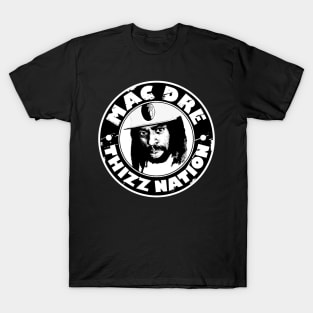 Mac Dre the Bay Area Hip Hop Godfather Men's Black Tee Clothing