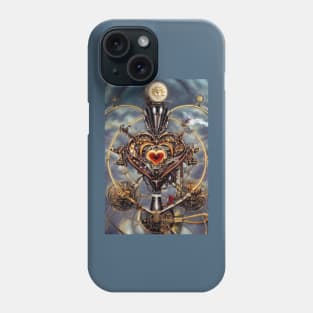 Steampunk mechanical heart Phone Case