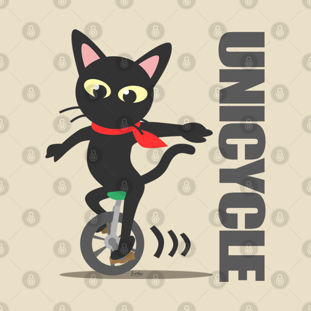 Unicycle Cats TShirt TeePublic