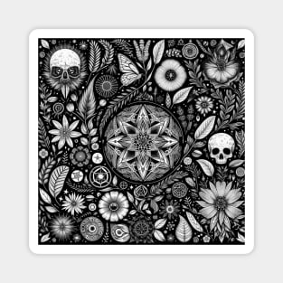 Dark Wicca Pattern 3 Magnet