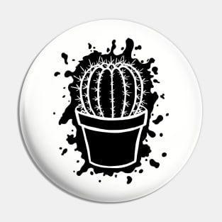 Barrel Cactus - Splatter Cut Out Pin