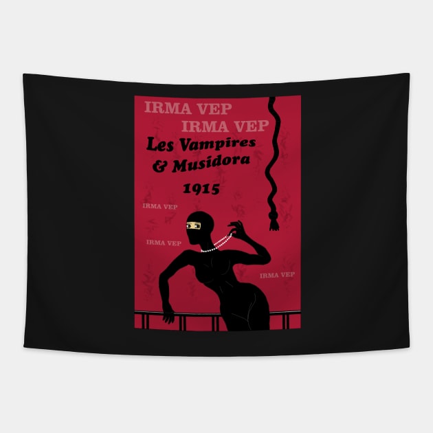 Musidora as Irma Vep Tapestry by CodexDracula