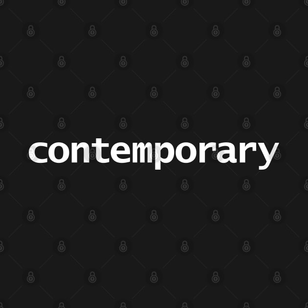 Contemporary Typography White Text by ellenhenryart