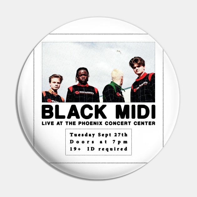 black midi concert poster Pin by SOMASHIRTS