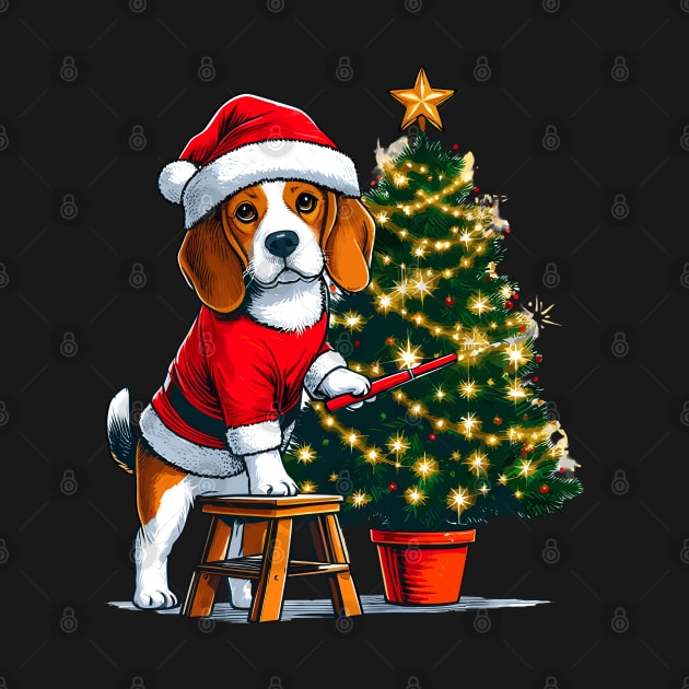 Beagle Dog Christmas by Graceful Designs