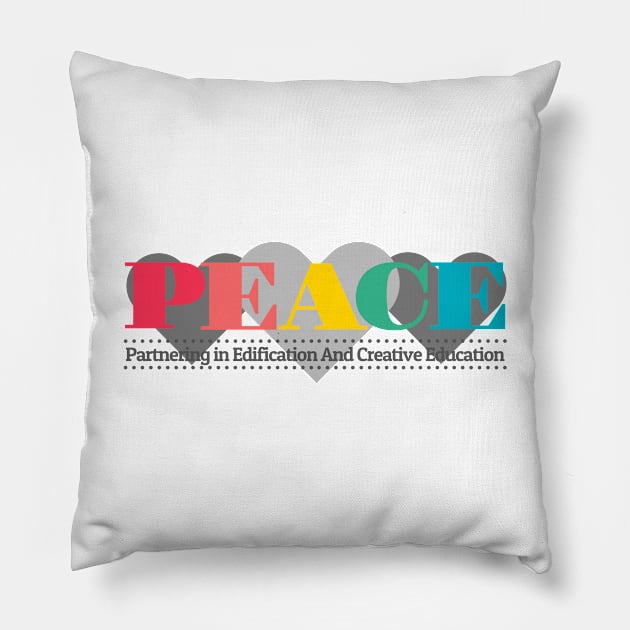 PEACE Homeschool Co-op Pillow by Ullabe