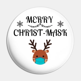 Merry Christmask Quarantine Reindeer Pin