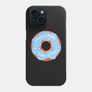 Blue donut with sprinkles. Phone Case