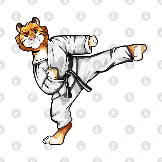 Cartoon Tiger does Tang Soo Do by Modern Medieval Design