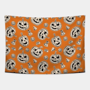 Halloween Seamless Pattern Tapestry