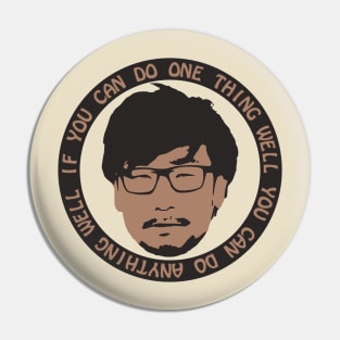 Kojima's Word's of Wisdom Pin