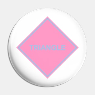 Pink Blue Triangle Pin