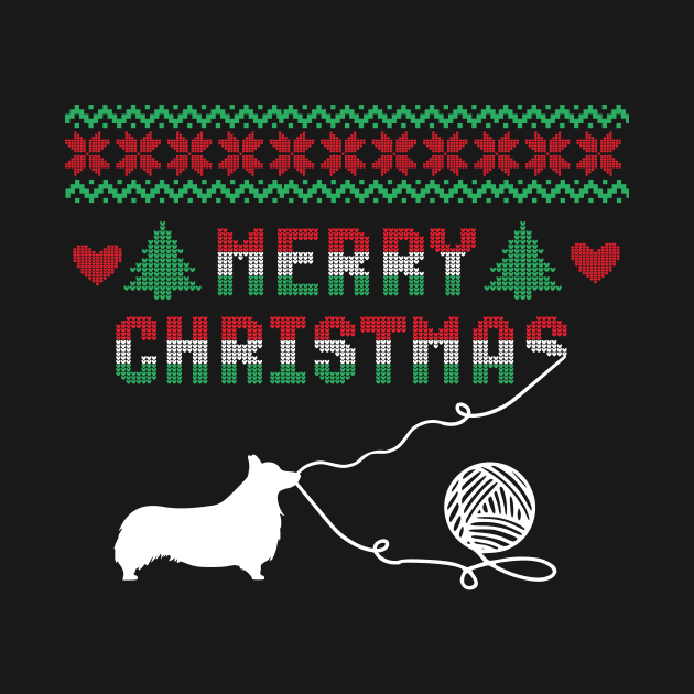 Corgi Stitch Christmas Design by SVGBistro