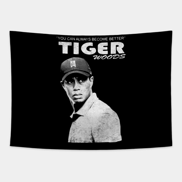 golf tiger woods Tapestry by TapABCD