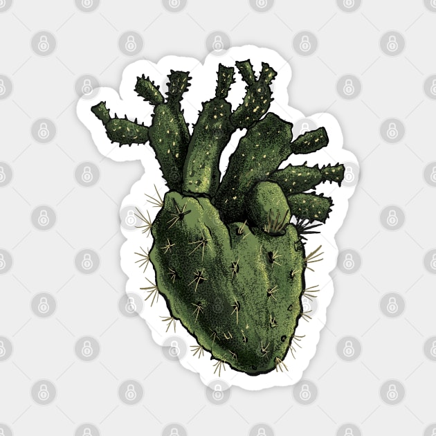 Cactus Heart Magnet by GoshWow®