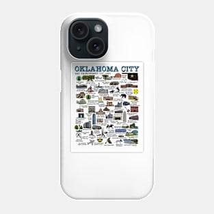 Oklahoma City Map Art Phone Case