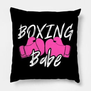 Boxing Babe Pillow