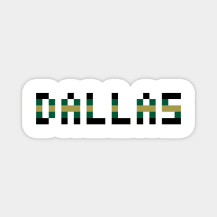 Pixel Hockey City Dallas 1999 Retro Magnet