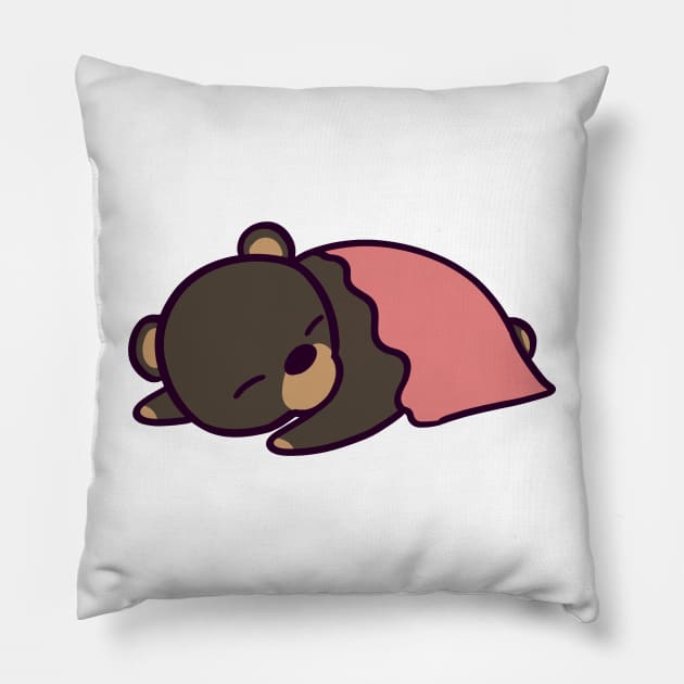 Sleeping Bear Cub Pillow by ThumboArtBumbo